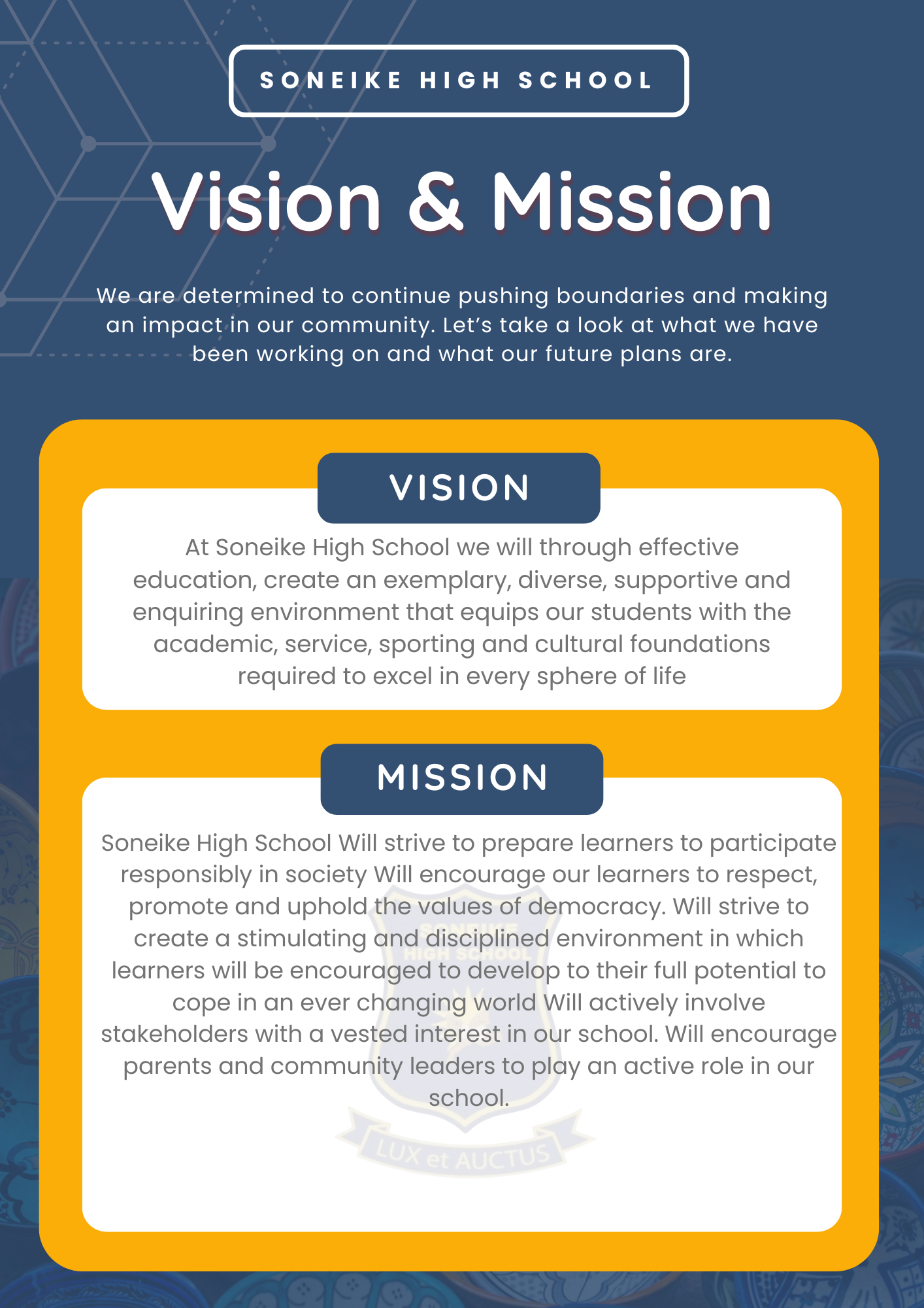 SHS Vision and Mission