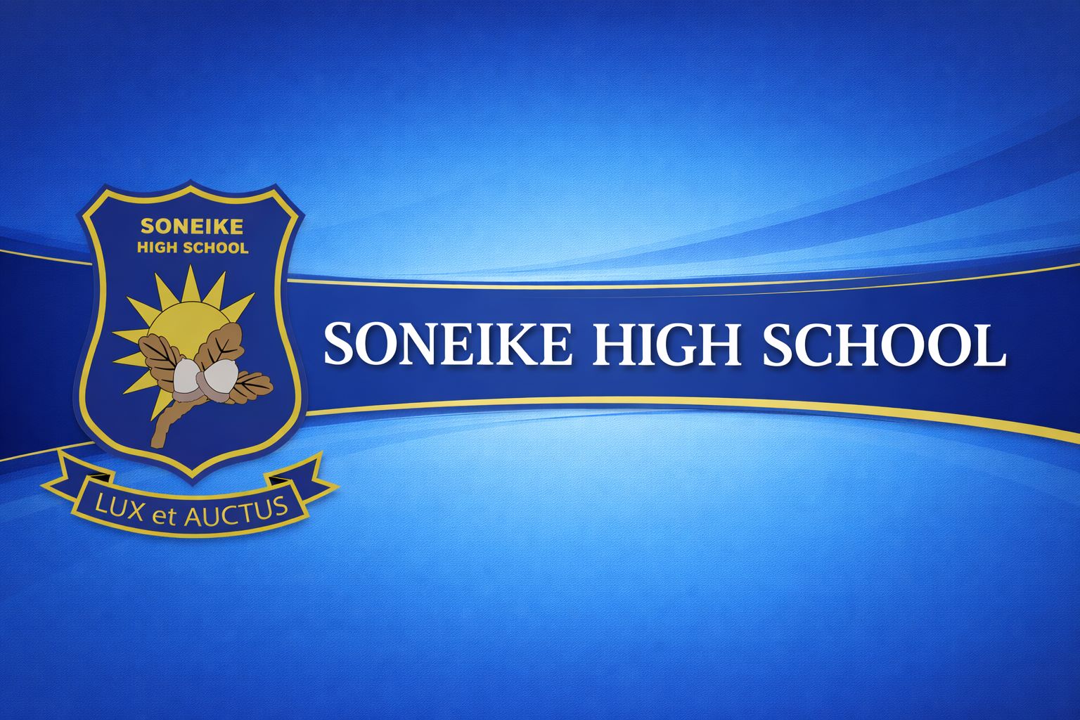 Soneike High School banner design